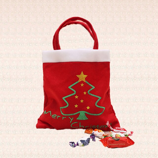  1 stk godteri pose god jul treet dekorasjon for hjem partiet forsyninger nytt år