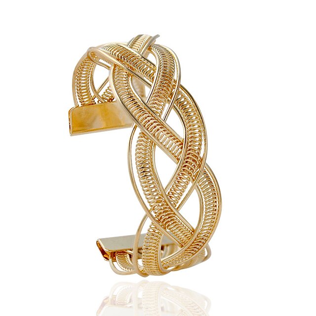  Damen Manschetten-Armbänder Modisch Aleación Armband Schmuck Golden / Silber Für