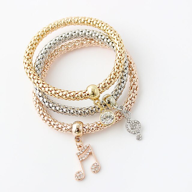  Women's Wrap Bracelet Double-layer Fashion Alloy Bracelet Jewelry Gold / Silver For Wedding Party