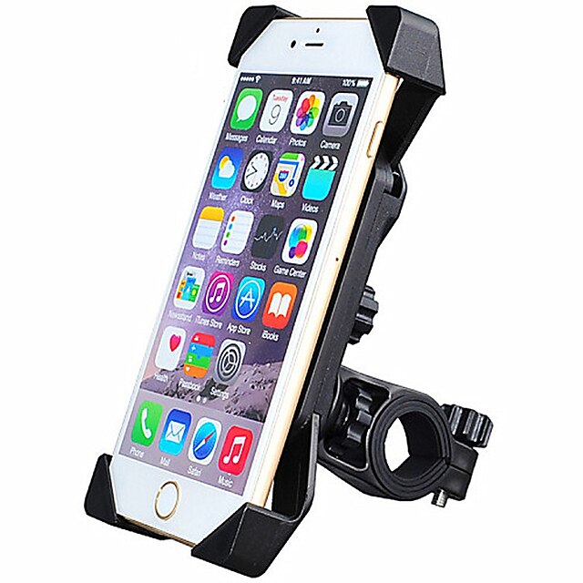  Monture Pour Vélo Monture de Téléphone Pour Vélo Pratique pour Vélo tout terrain / VTT Vélo de Route Cyclisme / Vélo Nylon Cyclisme Noir 1 pcs