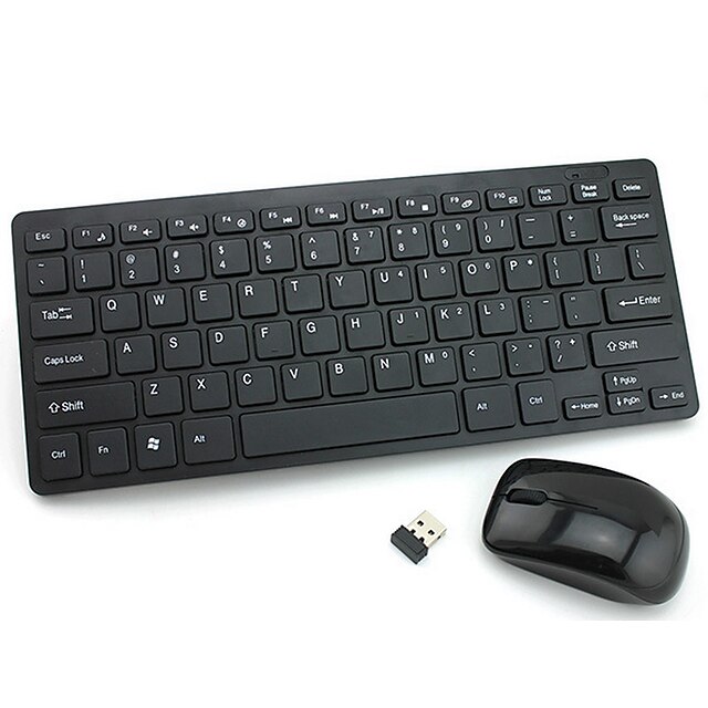  Trådløs USB Tastatur og musForWindows 2000/XP/Vista/7/Mac OS