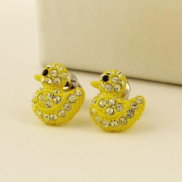  Women's Fashion Gold Plated Animal Shape Duck Jewelry For Daily Casual