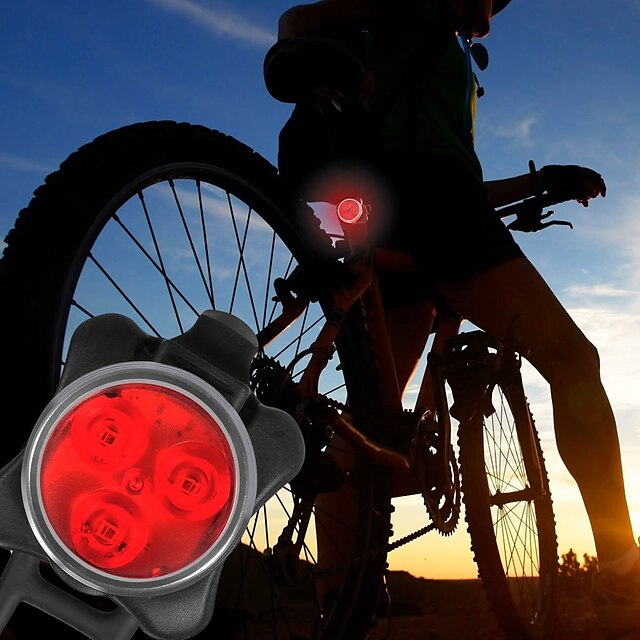  Światła rowerowe / Przednia lampka rowerowa / Tylna lampka rowerowa LED - Kolarstwo Łatwe przenoszenie / Ostrzeżenie C-Cell 40lm Lumenów