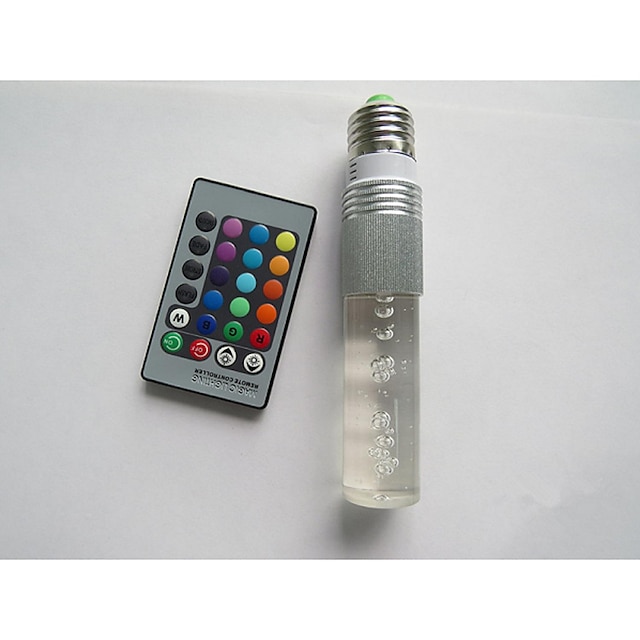  100-210 lm B22 / E26 / E27 Okos LED izzók T 1 LED gyöngyök Nagyteljesítményű LED Távvezérlésű RGB 85-265 V / 1 db. / RoHs
