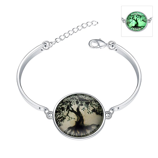 Lureme® New Magical Glow in The Dark 925 Sterling Silver Luminous Botany Bracelets