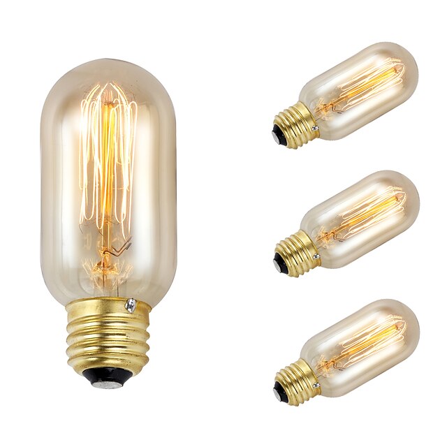  gmy 4kpl T45 Edison lamppu vuosikerta lamppu 40W E26 ac110-130v koristella polttimo