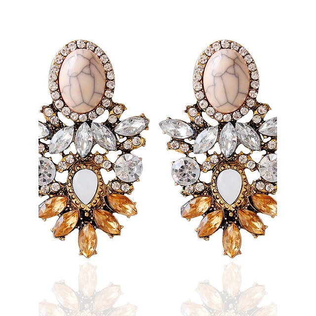  Women's Stud Earrings Drop Earrings Fashion Earrings Jewelry Brown For Wedding Party 1pc