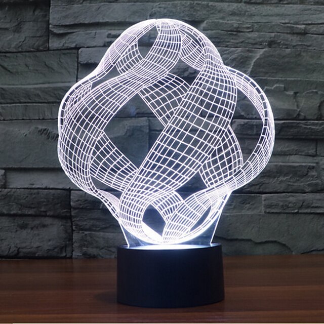 1 stuks 3D-nachtlampje Decoratief LED