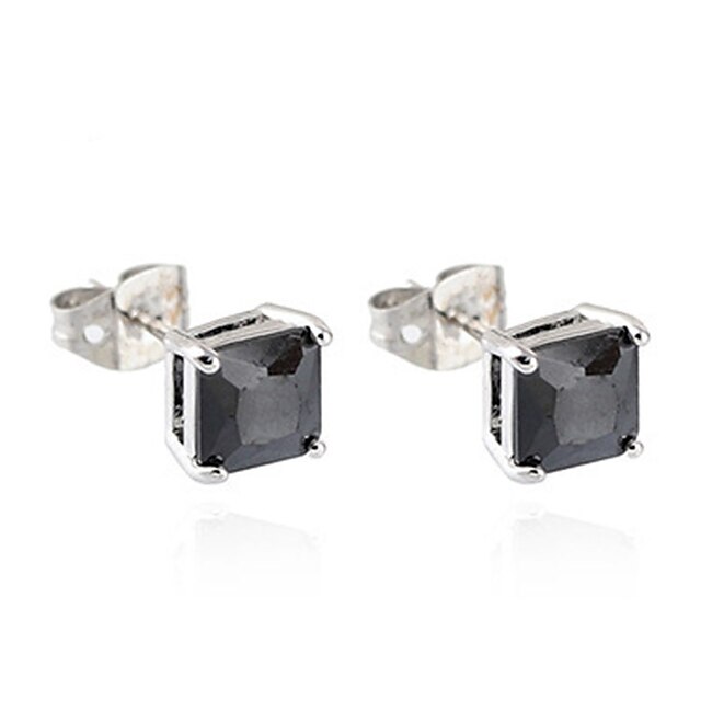  Women's Crystal Zircon Cubic Zirconia Earrings Fashion Jewelry Gold / Silver For Daily Casual