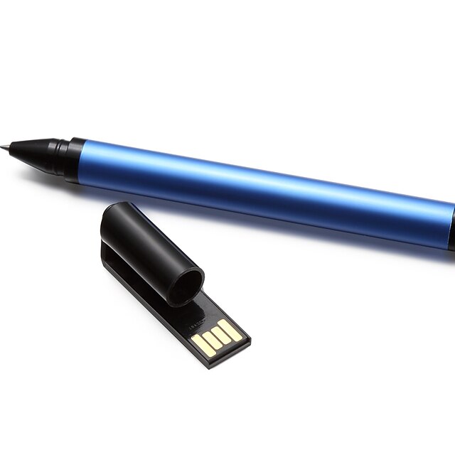  16gb multifunksjonspenn usb flash drive & stylus & ballpoint pen (blå)