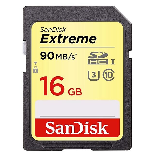  SanDisk Extreme SDXC UHS-I SD-geheugenkaart 16GB 32GB 64GB camera class10 90MB / s 600x hoge snelheid