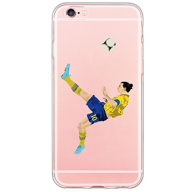  Capinha Para Apple iPhone X / iPhone 8 Plus / iPhone 8 Ultra-Fina / Translúcido Capa traseira Desenho Animado Macia TPU