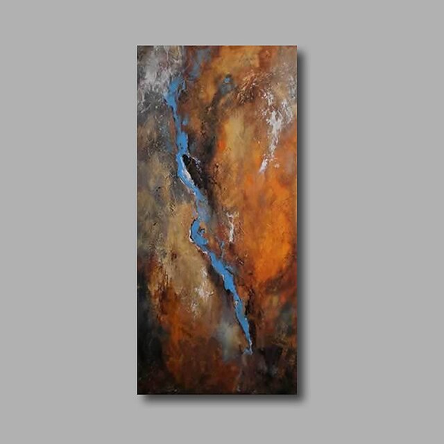  Hang-Painted öljymaalaus Maalattu - Abstrakti Moderni Sisällytä Inner Frame / Venytetty kangas