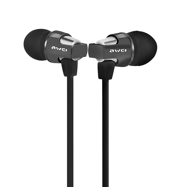  AWEI ES-850hi Στο αυτί Ενσύρματη Ακουστικά Κεφαλής Aluminum Alloy Κινητό Τηλέφωνο Ακουστικά Με Έλεγχος έντασης ήχου Με Μικρόφωνο Ακουστικά