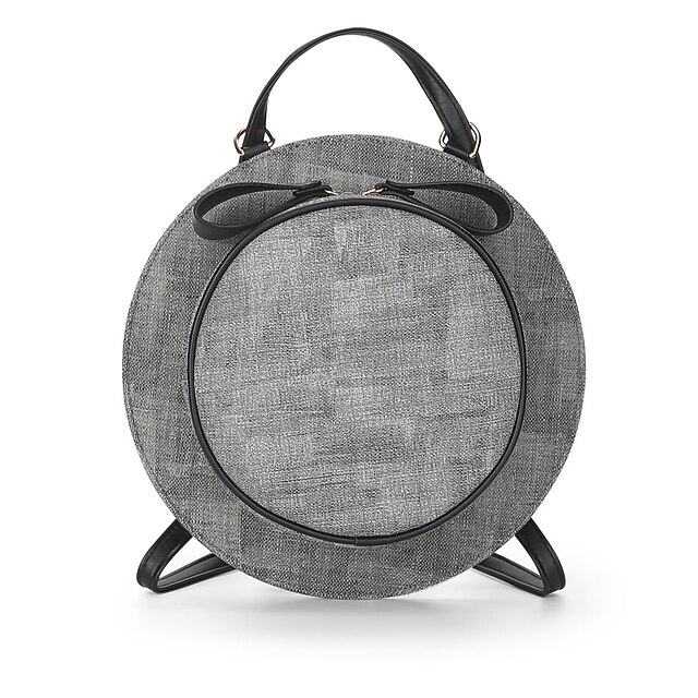  Women's Bags PU(Polyurethane) Backpack Zipper Character Black / Gray / Red
