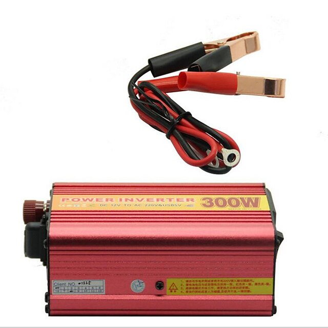  300W Car Power Inverter Automatic Conversion 12V TO 220V with Fan&USB