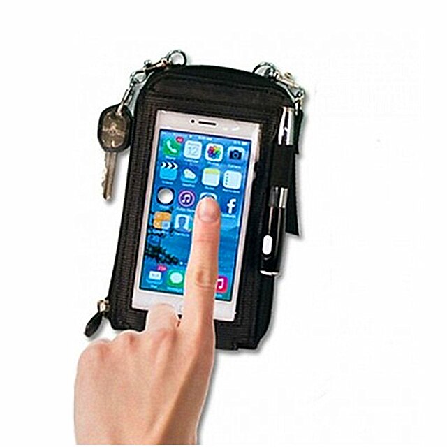  0.5 L Csomag derékra Pénztárcák Cell Phone Bag Érintőképernyő Többfunkciós Kerékpáros táska PU bőr Kerékpáros táska Kerékpáros táska Kempingezés és túrázás Halászat Szabadidős sport