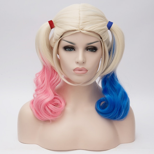  cosplay disfraz peluca peluca sintética peluca cosplay peluca rubia rubia pelo sintético mujer rubia