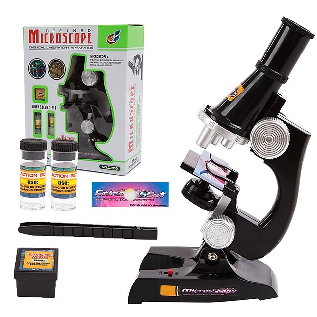  Microscope Educational Toy Plastic Kid's Boys' Girls' Toy Gift 1 pcs