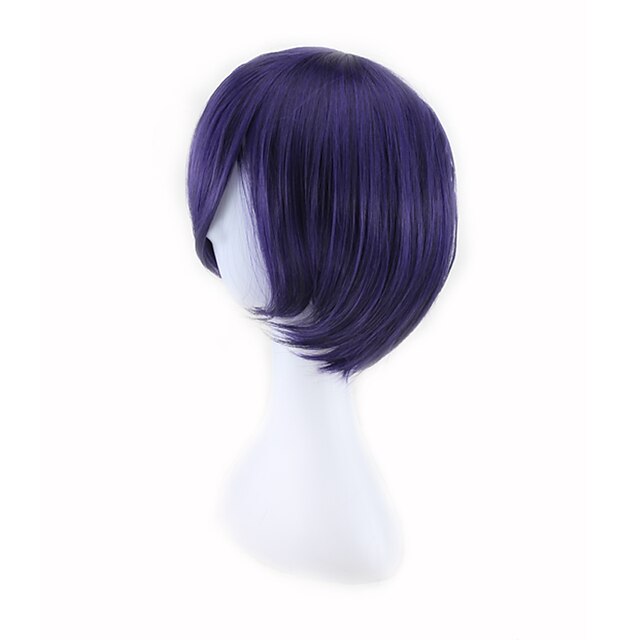  Synthetische Perücken Perücken Glatt Gerade Perücke New Purple Synthetische Haare Herrn Lila