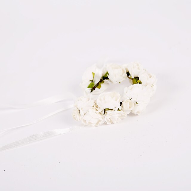  Fleurs de mariage Petit bouquet de fleurs au poignet Mariage / Fête / Soirée Mousseline de soie / Polyester / Mousse 3cm