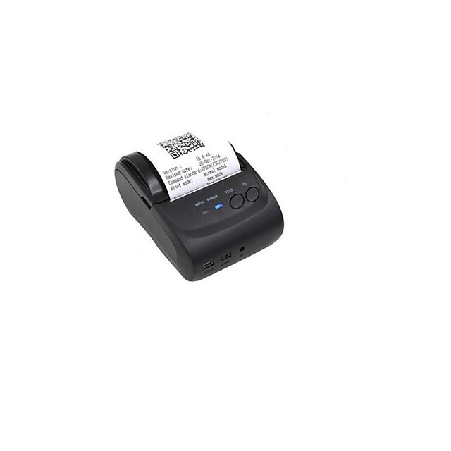  mini ontvangstbewijs thermische printer (Voeding: DC / 1500mA 9V of dc / 2a 7.4V, interface: usb, seriële poort, bluetooth)