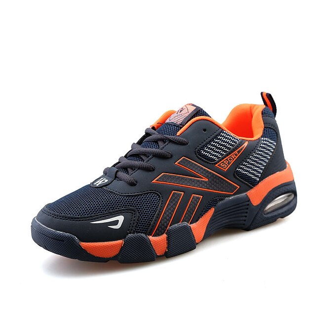  Herrn Frühling / Herbst Sportlich Normal Sneakers Tüll Schwarz / Orange / Grün