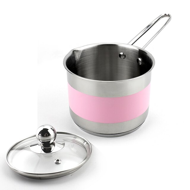  serwin mini pan med hell slot og lokk / rustfritt stål liten pott med lokk