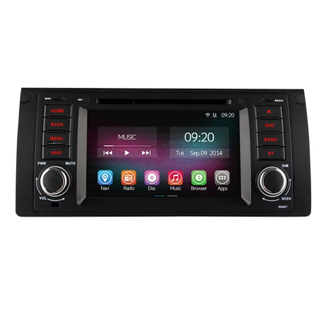  7 inch 1024 x 600 Android 4.4 Car DVD Player  for BMW Built-in Bluetooth GPS iPod RDS 3D Interface Steering Wheel Control 3G (WCDMA) WiFi