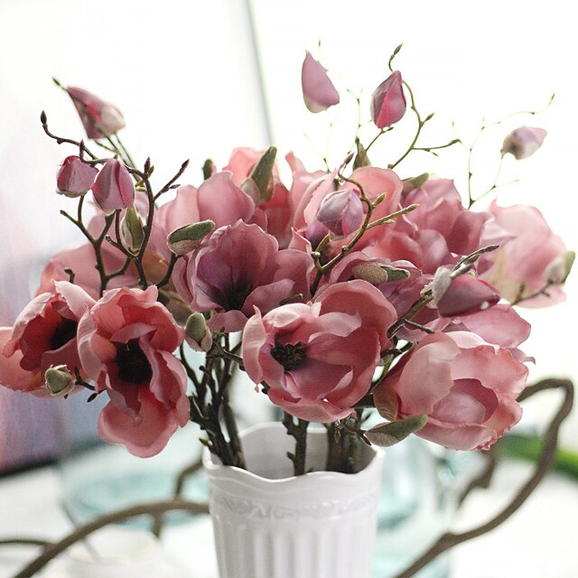  Polyester Moderner Stil Strauß Tisch-Blumen Strauß 1