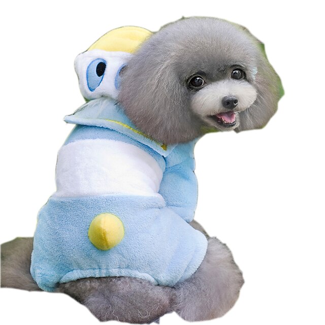  Pisici Câine Costume Hanorace cu Glugă Îmbrăcăminte Câini Cosplay Animal Albastru