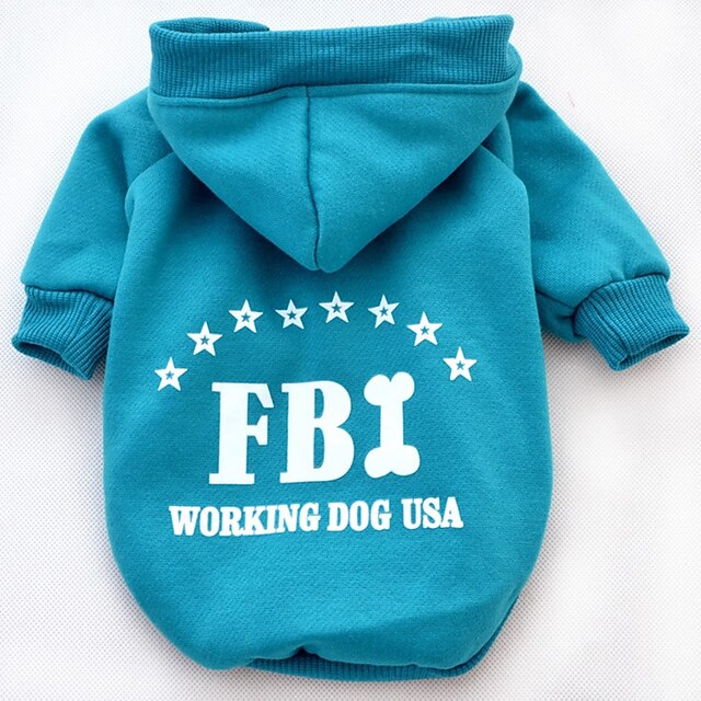  Kat Hond Hoodies Puppy kleding Letter & Nummer Casual / Dagelijks Sport Winter Hondenkleding Puppy kleding Hondenoutfits Zwart Geel Rood Kostuum voor Girl and Boy Dog Katoen S M L XL XXL