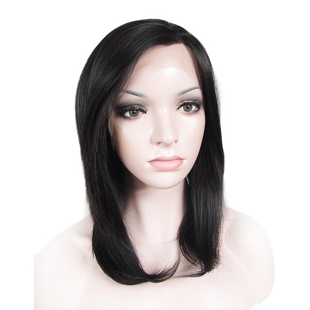  Synteettiset pitsireunan peruukit Suora Suora Lace Front Peruukki Vaalean ruskea Musta Ruskea Synteettiset hiukset Naisten