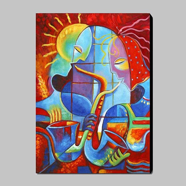  Oil Painting Hand Painted - Abstract Traditional Modern Stretched Canvas