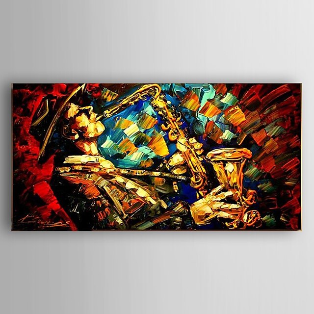  Hand-Painted People Horizontal, Modern Canvas Oil Painting Home Decoration One Panel