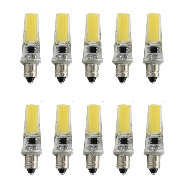  10 stuks 3 W LED-spotlampen 800 lm E11 T 1 LED-kralen COB Decoratief Warm wit Koel wit 220-240 V / RoHs / CE
