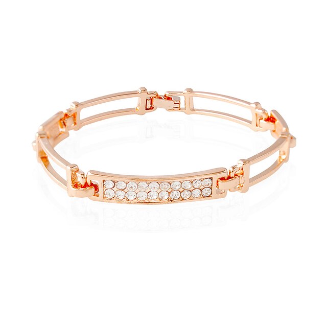  Dames Cuff armbanden Europees Modieus Inspirerend Strass Armband sieraden Gouden Voor Dagelijks Causaal / Gesimuleerde diamant
