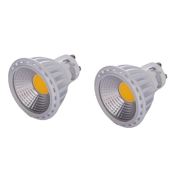  YouOKLight LED-spotpærer 450 lm GU10 MR16 1 LED perler COB Mulighet for demping Dekorativ Varm hvit Kjølig hvit 110-130 V / 2 stk. / RoHs / CE / CCC