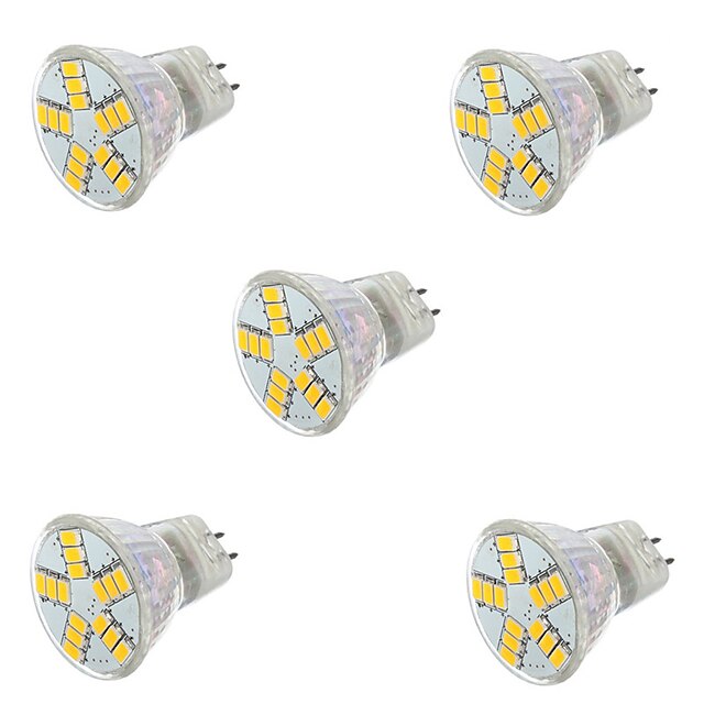  GU4(MR11) Lâmpadas de Foco de LED MR11 15LED leds SMD 5730 Decorativa Branco Quente Branco Frio 600LMlm 2700-6500KK AC 12V 