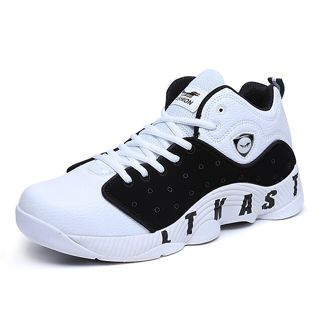  Men's Shoes PU(Polyurethane) Spring / Fall Comfort Sneakers Basketball Shoes Black / Blue