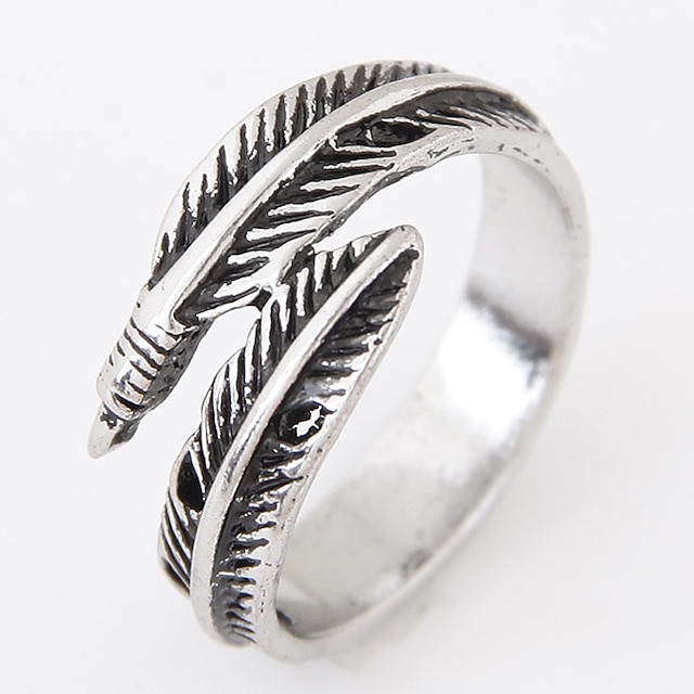  Band Ring Argintiu Aliaj Pană Personalizat Modă Epocă O Mărime / Bărbați