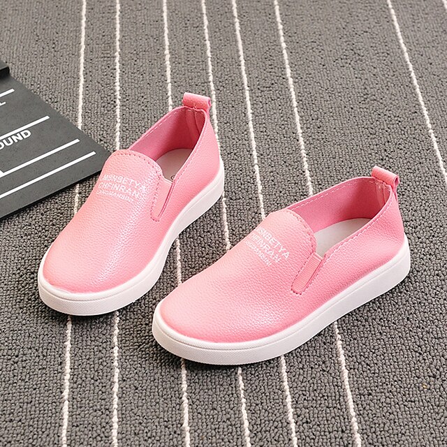  Unisex Shoes PU(Polyurethane) Spring / Fall Loafers & Slip-Ons Walking Shoes for Red / Blue / Pink