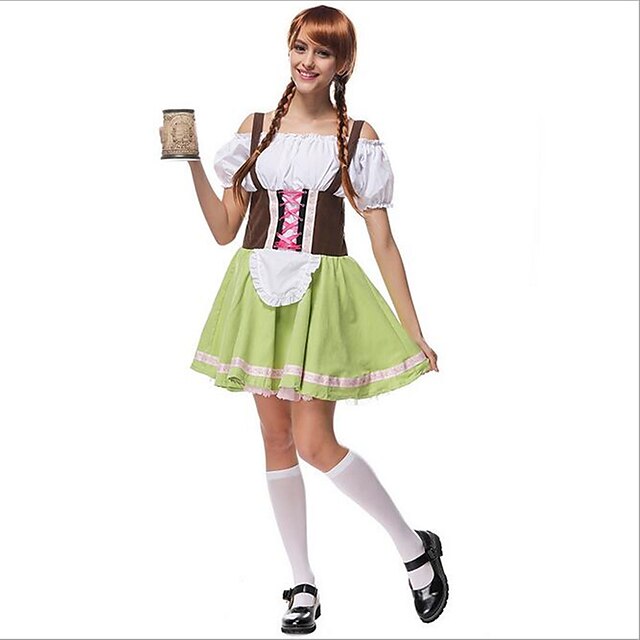  Halloween Carnaval Oktoberfest Dirndl Trachtenkleider Dames Rok Kleding Bavarian Kostuum