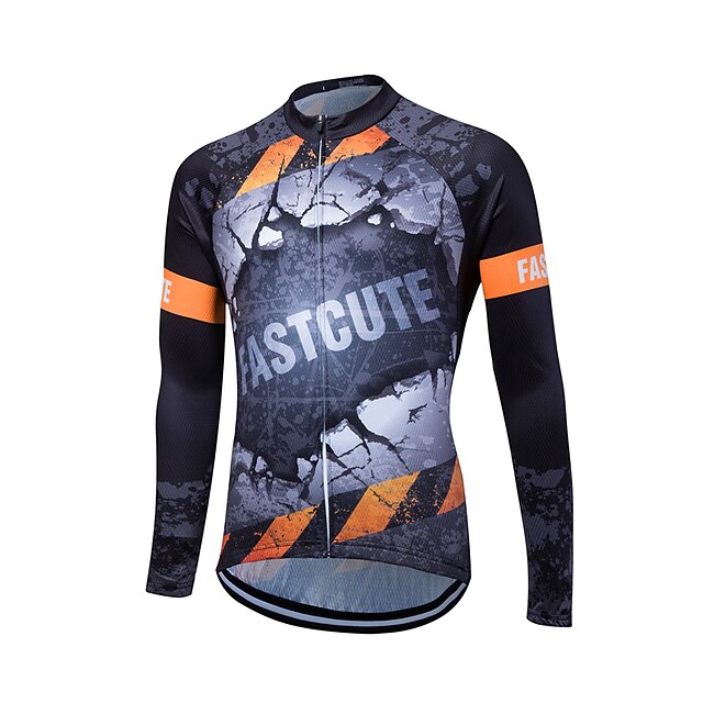  Fastcute Homens Manga Longa Camisa para Ciclismo Moto Blusas Térmico / Quente A Prova de Vento Esportes Inverno Tosão Roupa / Com Stretch