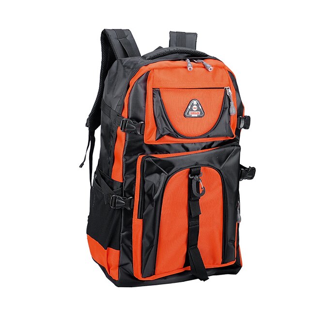  60 L Wanderrucksack Wasserdicht Atmungsaktiv tragbar Außen Camping & Wandern Oxford Orange Rot Blau