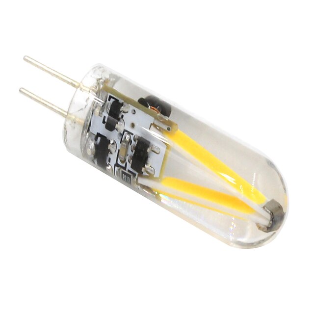  2 W LED-lamper med G-sokkel 100-130 lm G4 T 2 LED Perler COB Dekorativ Varm hvid 12 V / 1 stk.