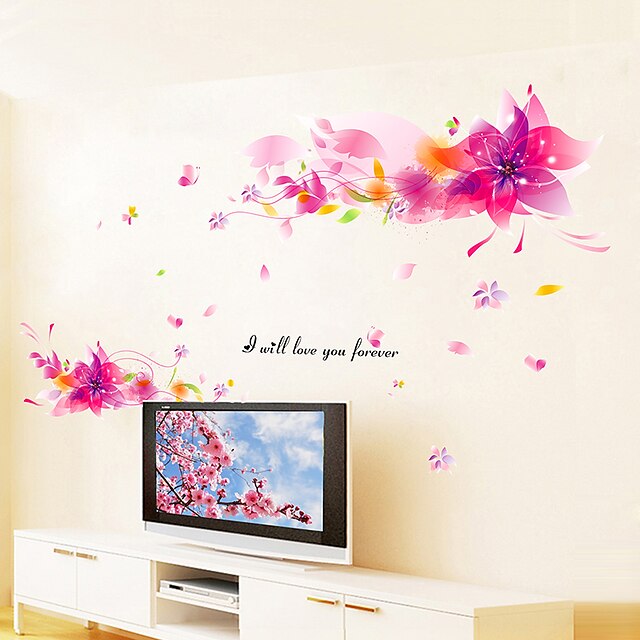  Still Life Romance Botanical Wall Stickers Plane Wall Stickers 3D Wall Stickers Decorative Wall Stickers, Vinyl Home Decoration Wall Decal