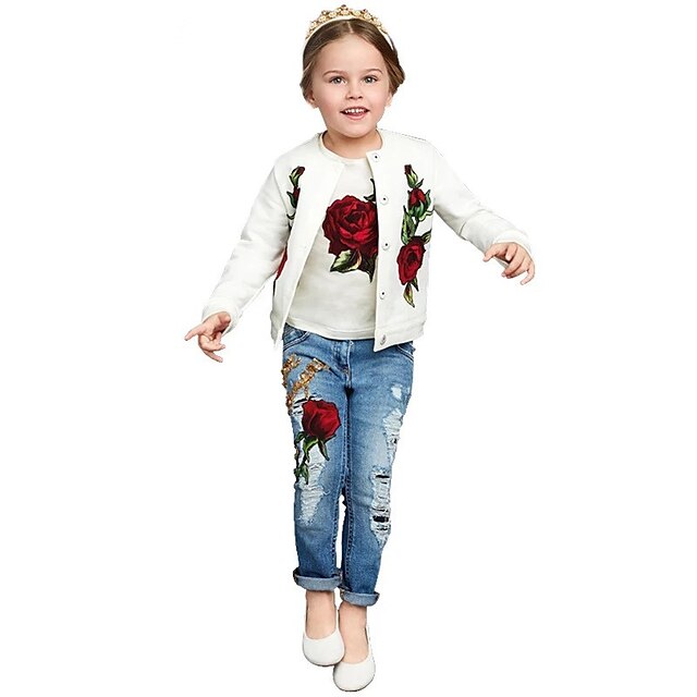 

Girls' Floral Long Sleeve Clothing Set