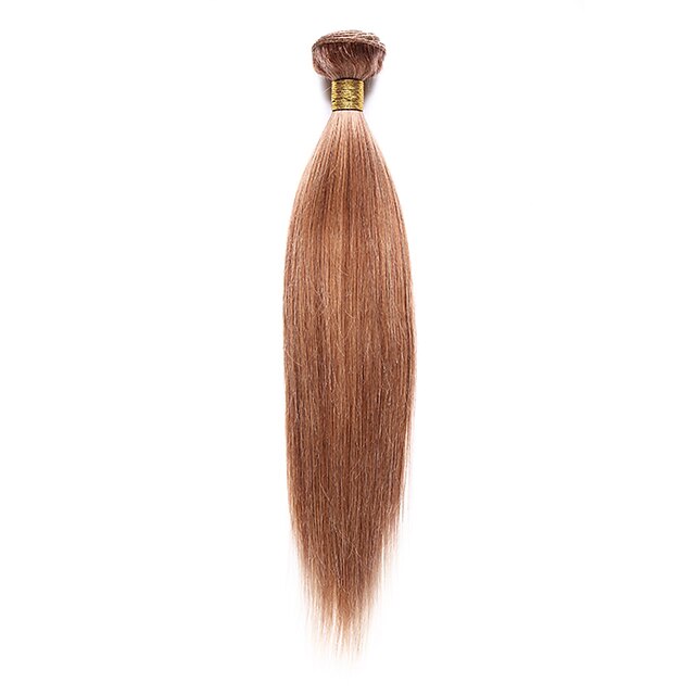  1 pakke Indisk hår Yaki Remy Menneskehår Menneskehår Vevet 10-18 tommers Hårvever med menneskehår Hairextensions med menneskehår / 10A