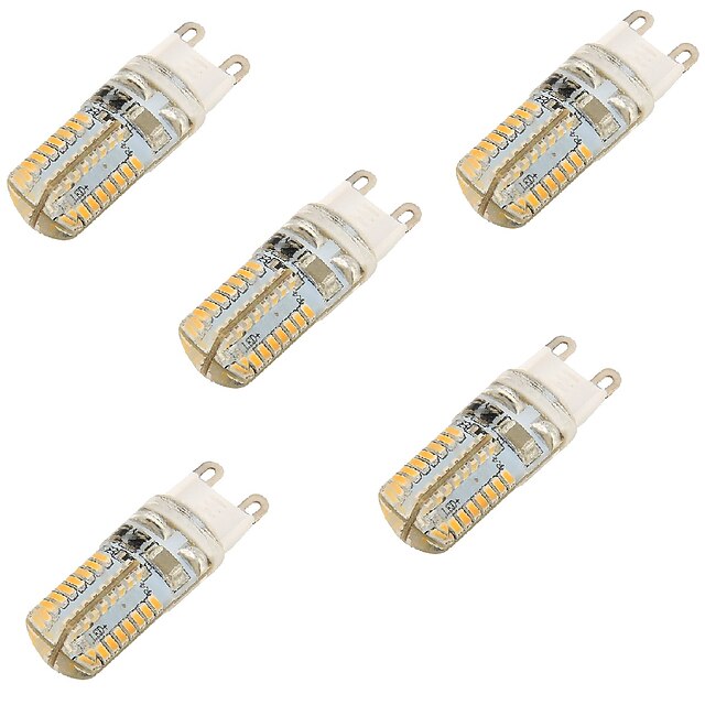  YouOKLight 2-pins LED-lampen 3000/6000 lm G9 T 64 LED-kralen SMD 3014 Decoratief Warm wit Koel wit 220-240 V / 5 stuks